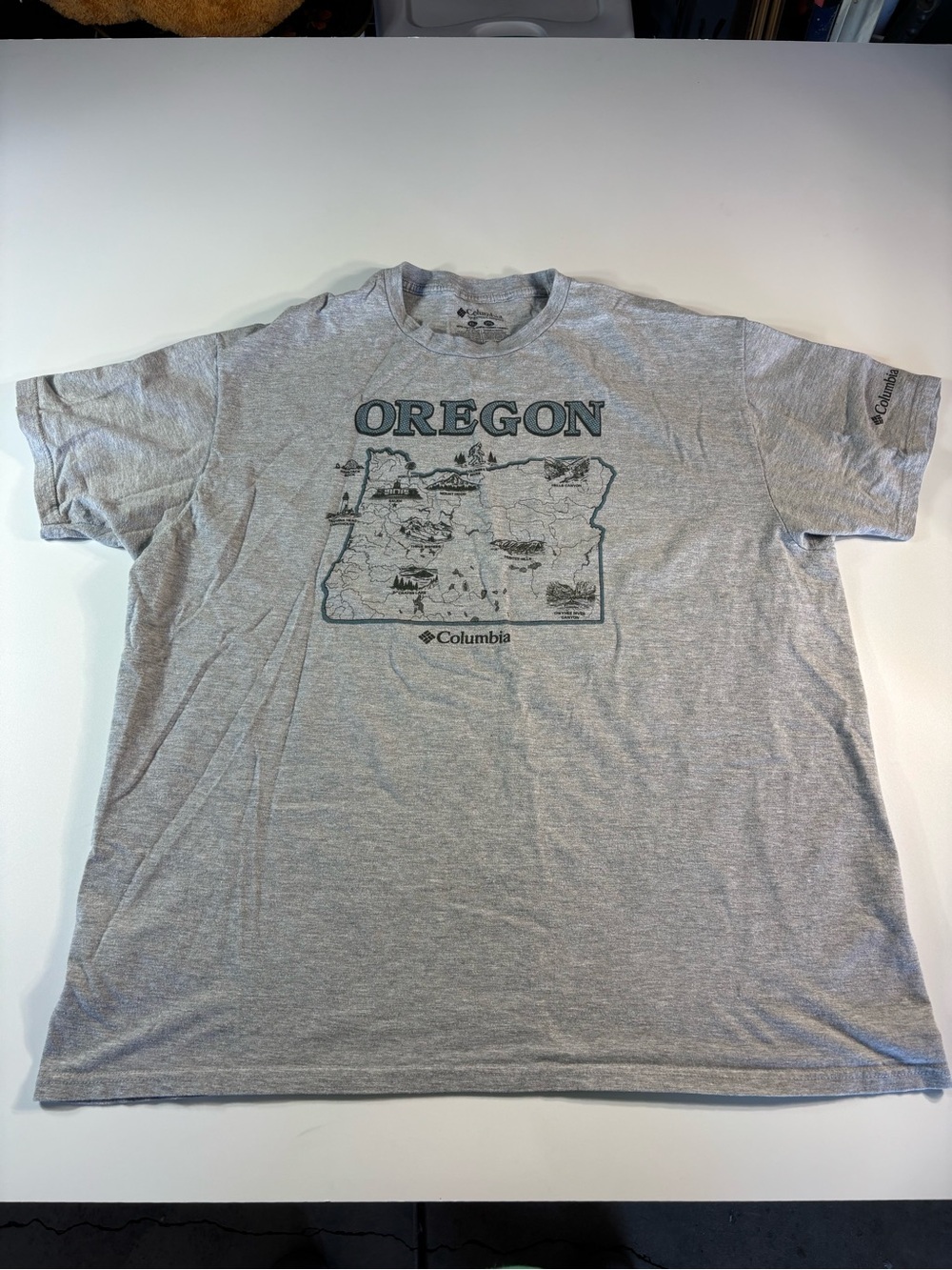 Columbia Men’s Oregon T Shirt Pacific Northwest Size Xxl 2xl